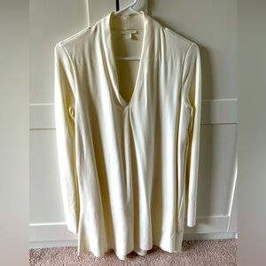 COS Cream White Long Sleeve Top
